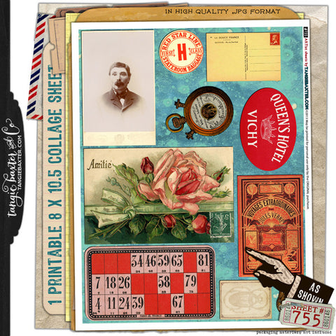 ARTist Collage Sheet #755
