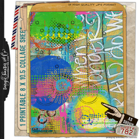 ARTist Collage Sheet #782