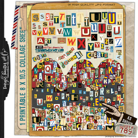 ARTist Collage Sheet #789