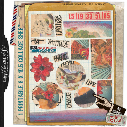 ARTist Collage Sheet #804