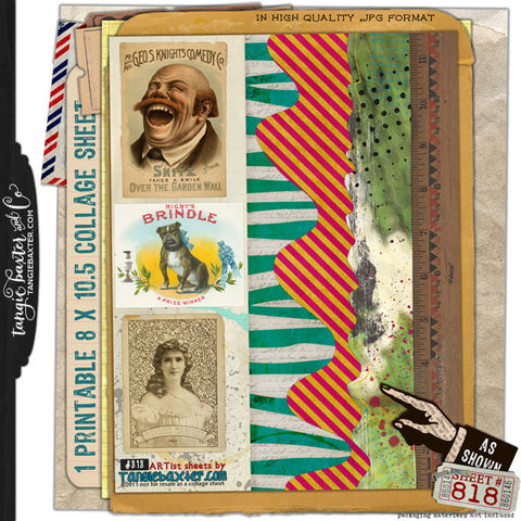 ARTist Collage Sheet #818