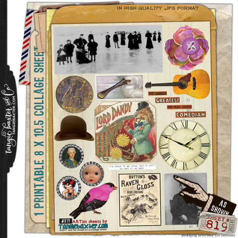 ARTist Collage Sheet #819