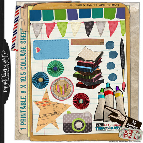 ARTist Collage Sheet #821