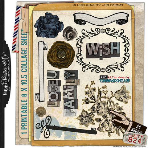 ARTist Collage Sheet #824