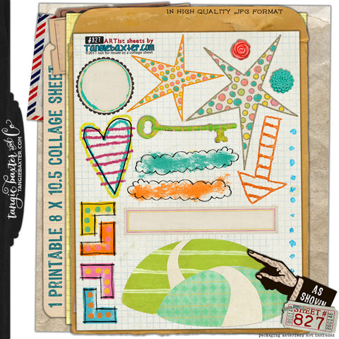ARTist Collage Sheet #827
