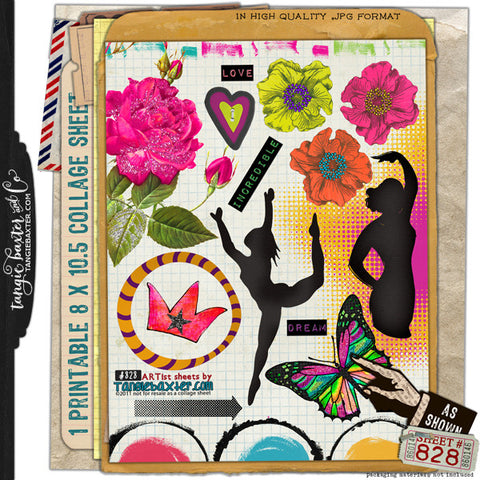 ARTist Collage Sheet #828