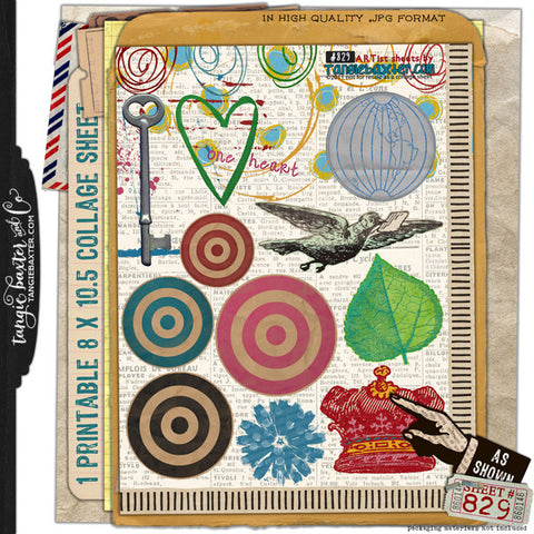ARTist Collage Sheet #829