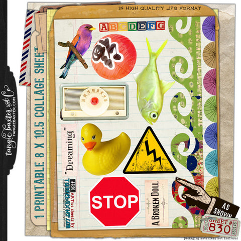 ARTist Collage Sheet #830