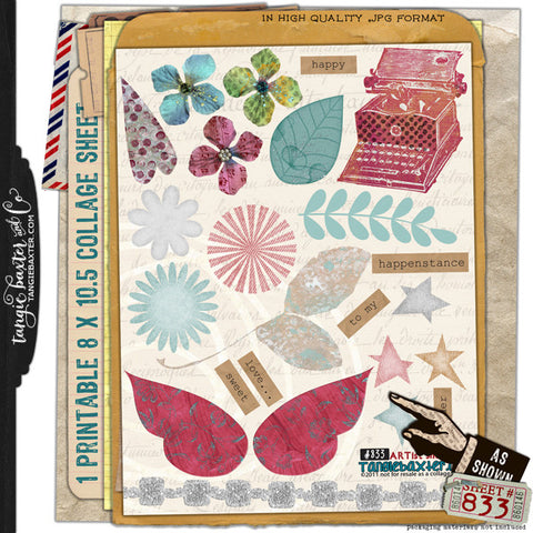 ARTist Collage Sheet #833