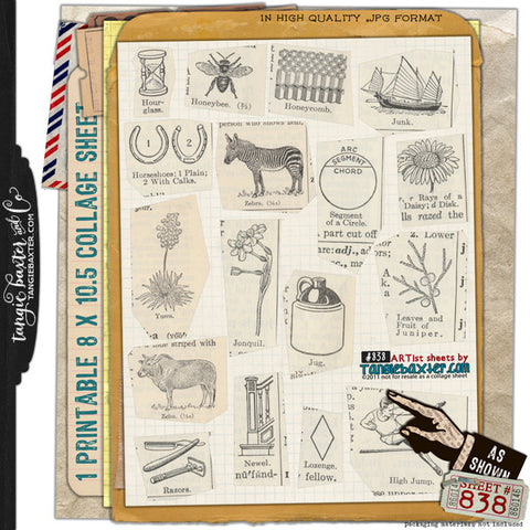 ARTist Collage Sheet #838
