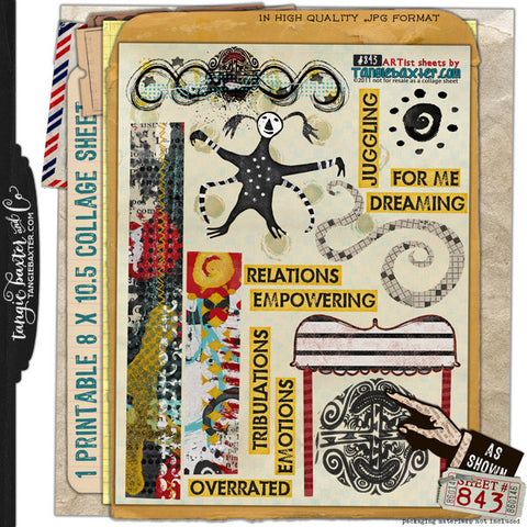 ARTist Collage Sheet #843