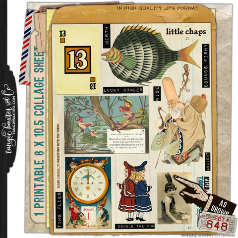 ARTist Collage Sheet #848
