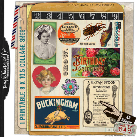 ARTist Collage Sheet #849