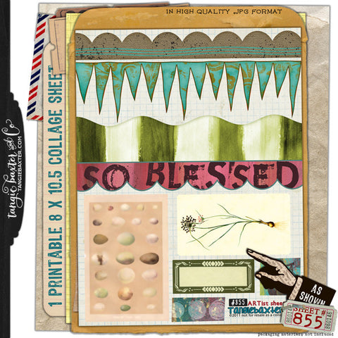 ARTist Collage Sheet #855