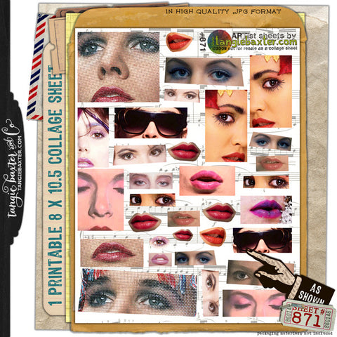 ARTist Collage Sheet #871