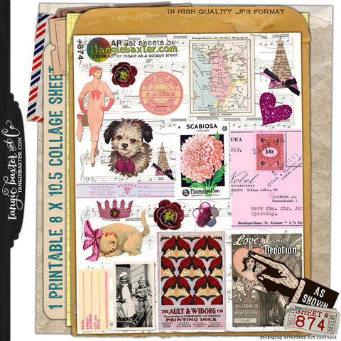 ARTist Collage Sheet #874