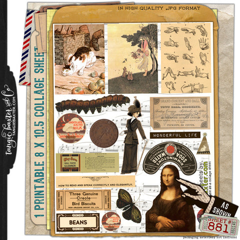 ARTist Collage Sheet #881