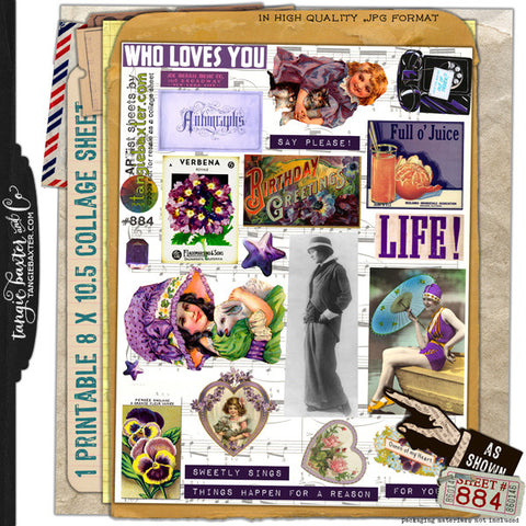 ARTist Collage Sheet #884