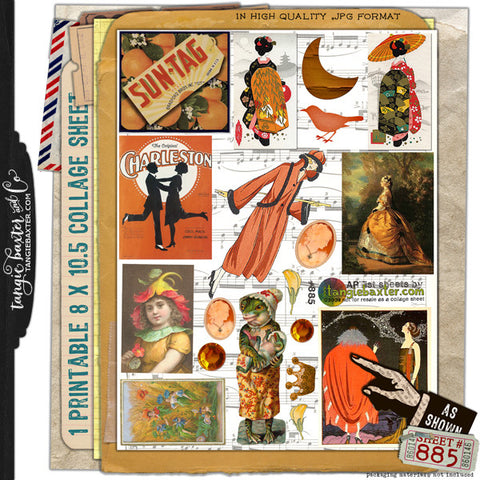 ARTist Collage Sheet #885