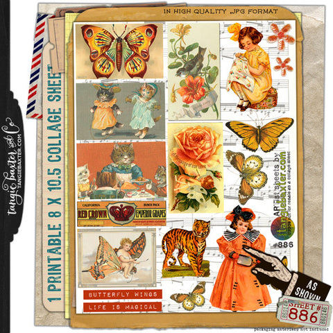 ARTist Collage Sheet #886