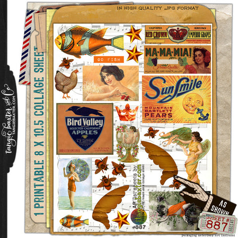 ARTist Collage Sheet #887