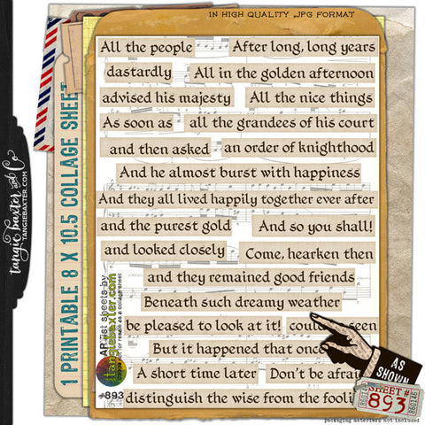 ARTist Collage Sheet #893