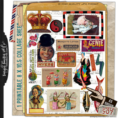 ARTist Collage Sheet #907