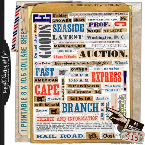 ARTist Collage Sheet #915