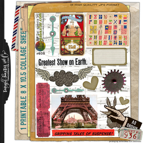 ARTist Collage Sheet #936