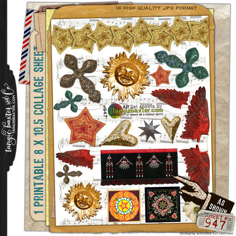 ARTist Collage Sheet #947