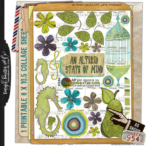 ARTist Collage Sheet #954