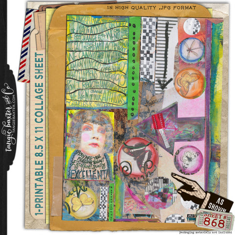 ARTist Collage Sheet #868