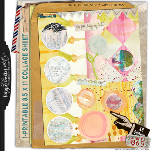 ARTist Collage Sheet #869