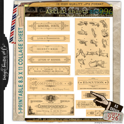ARTist Collage Sheet #996