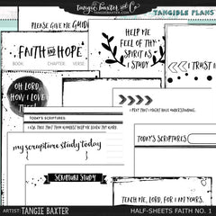 Tangible Plans™ Half Sheets Faith & Scripture Study No. 1