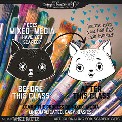 Mixed-Media Art Journaling for Scaredy Cats