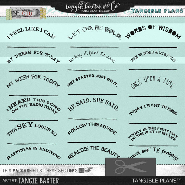Tangible Plans™ {Add On No. 010}