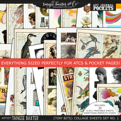 Tiny Bits Collage Sheets for ATCs & Pocket Letters
