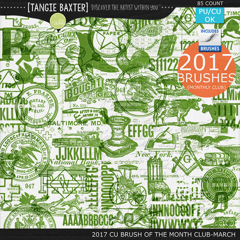 2017 Brush of the Month Club - No. 03 March Brushes
